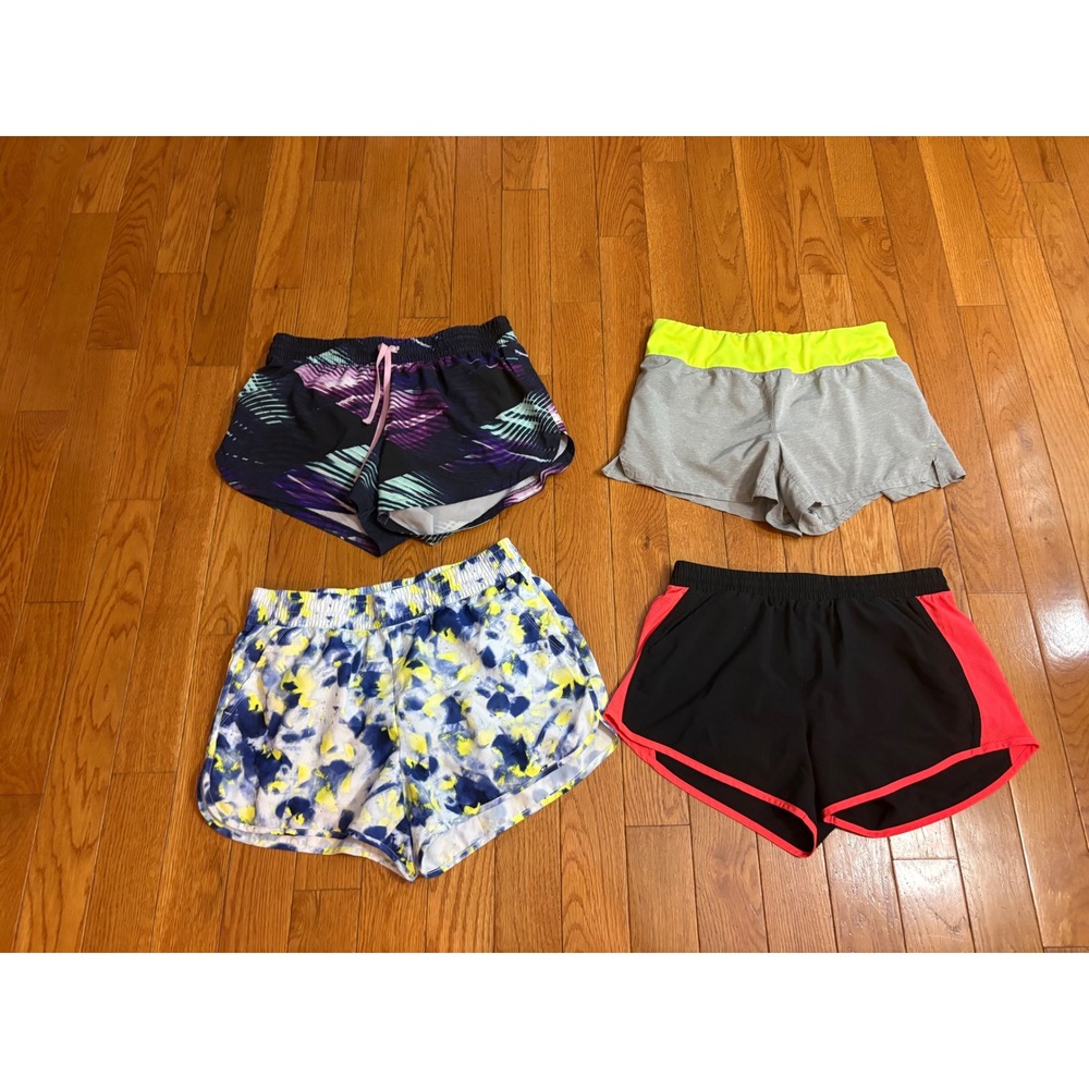 Bundle 4 women DSG Under Armour  danskin Running lined Shorts Size Medium M